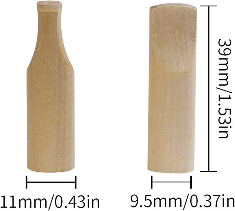 VOVCAMLS 30 Set Cigarillo Mouthpiece Holder Wood Tips for Cigarillos Wood Cigar Holder for Men and Women - Image 2